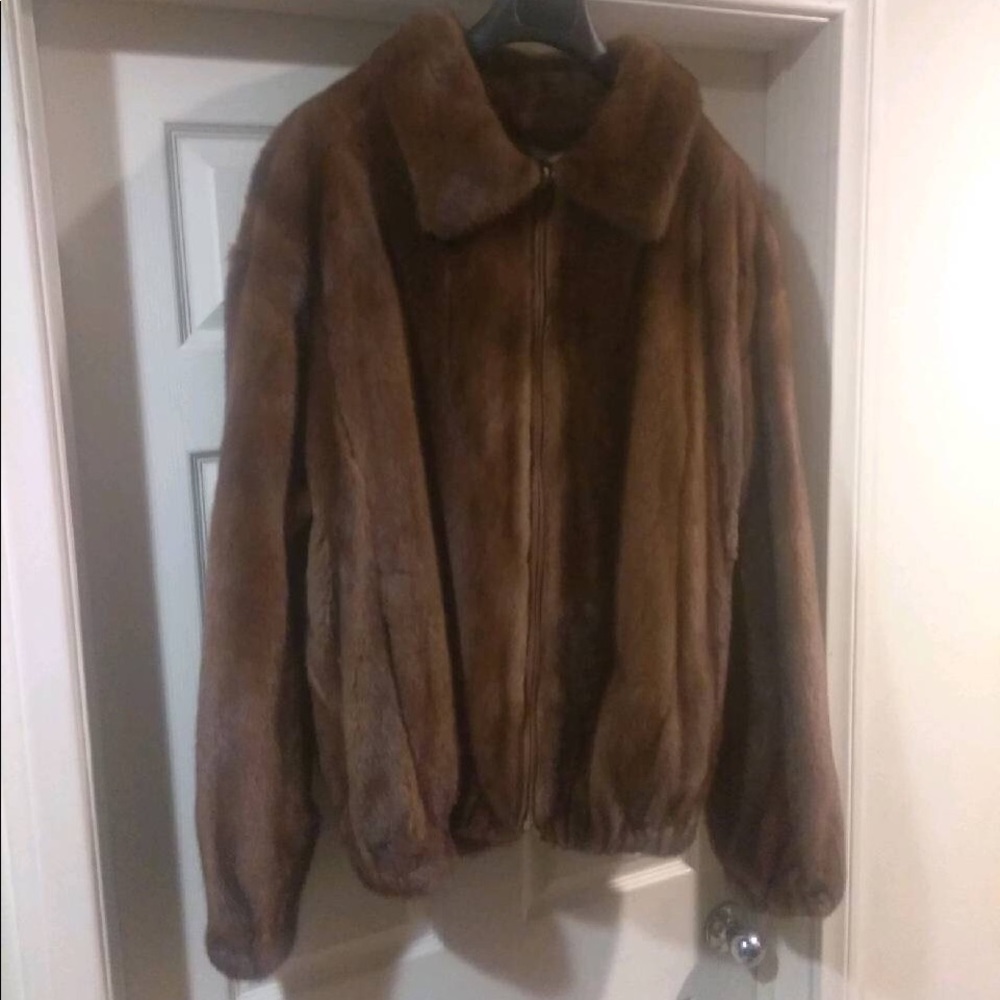 Mink Bomber Jacket